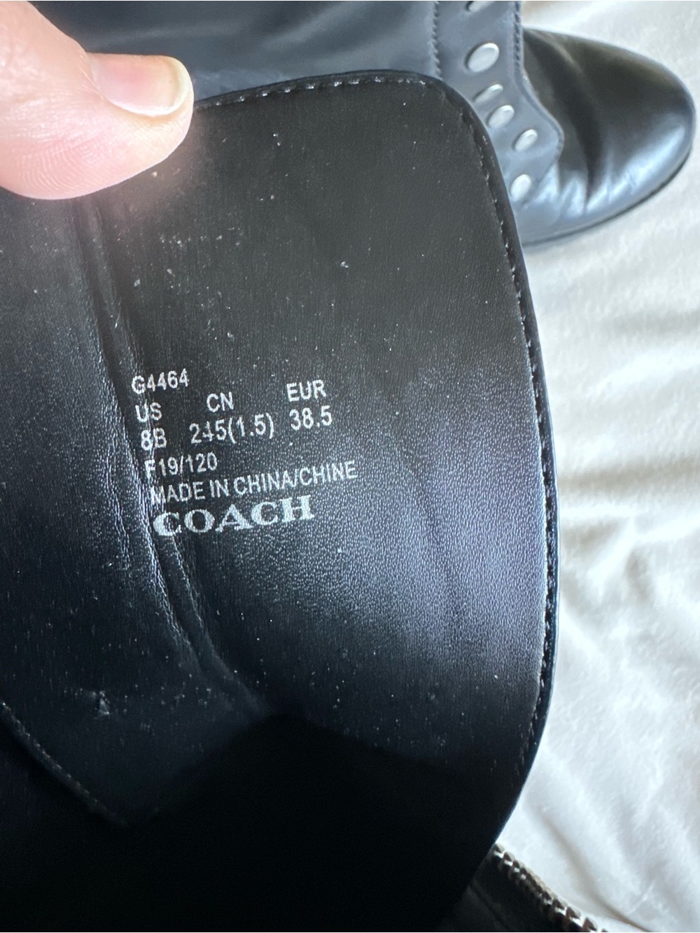 Coach Women’s Lara Studded Zip-Up Boots 8 - Picture 10 of 10